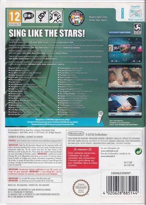 Lets Sing 2015 - Nintendo Wii (B Grade) (Genbrug)